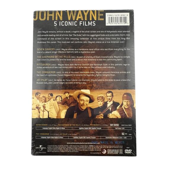An American Icon John Wayne Five Movie Collection DVD New Sealed - Picture 2 of 3